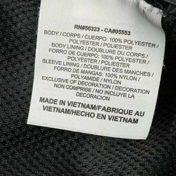 Nike Windbreaker Mens XL Black 341569-065 Full Zip Lined Lightweight Jacket - Picture 4 of 8